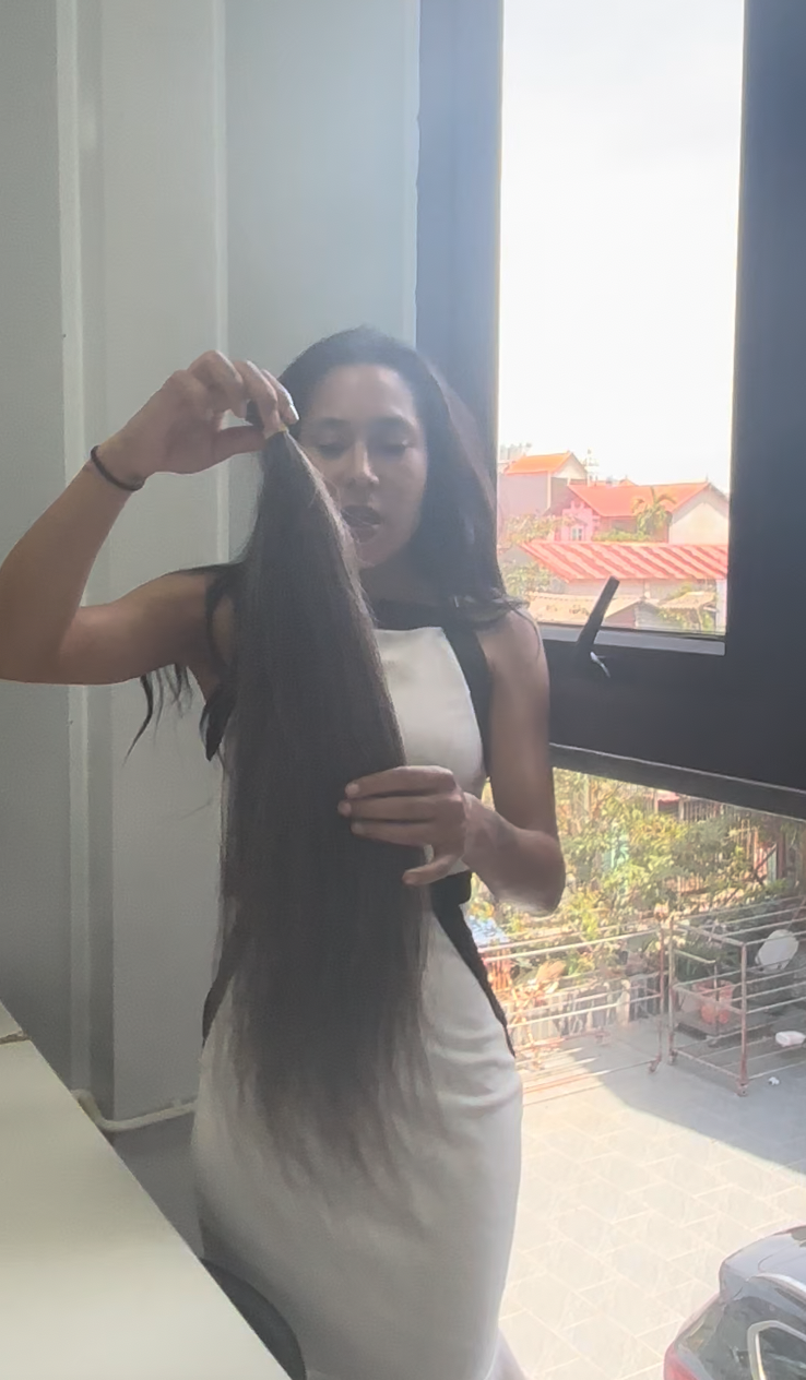 Tissage Raw Hair Vietnamien Lisse — Prestige · Donneuse unique · Brun 1B