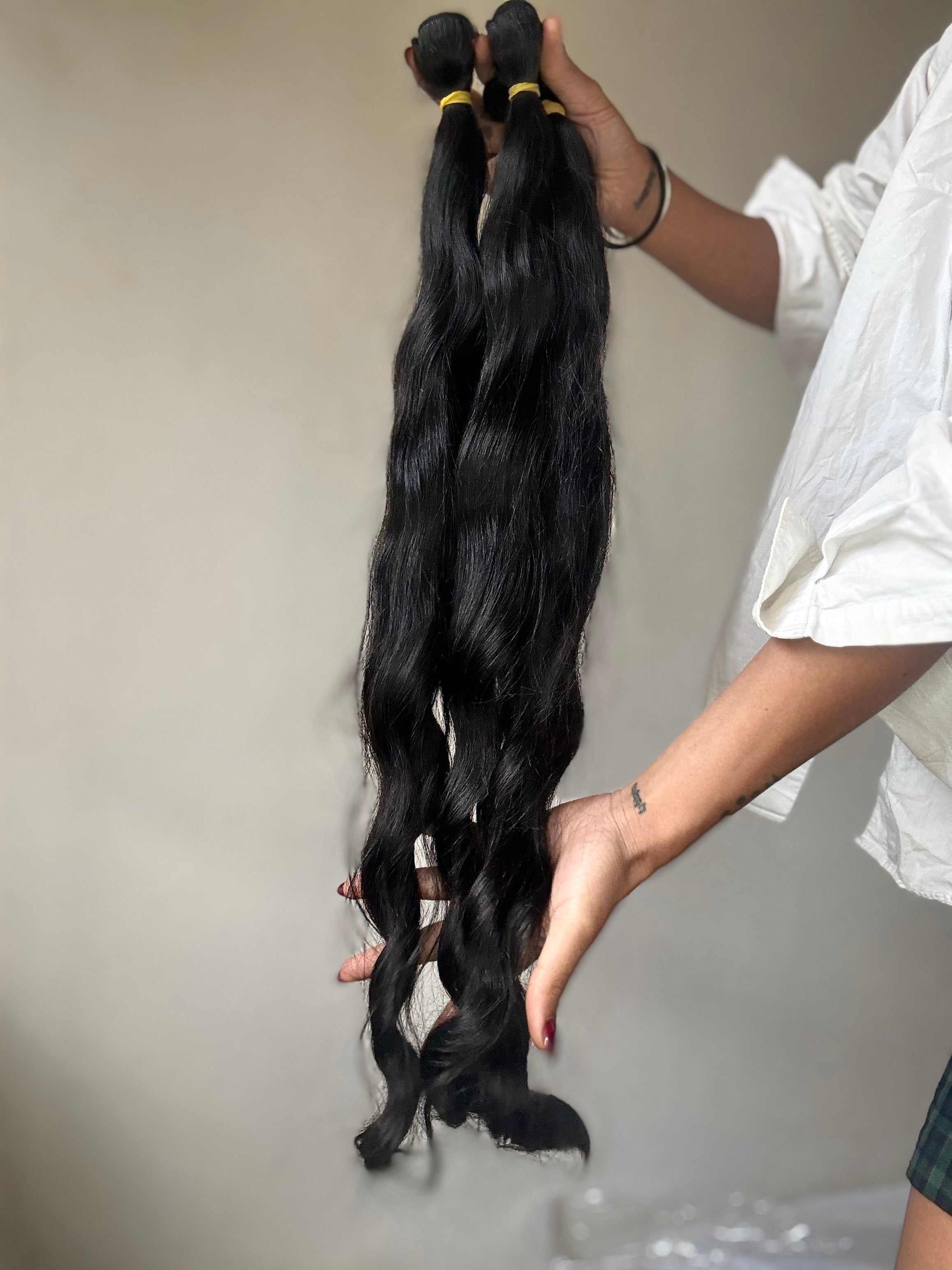 Tissage Raw Hair Vietnamien — Naturellement Ondulé 1B