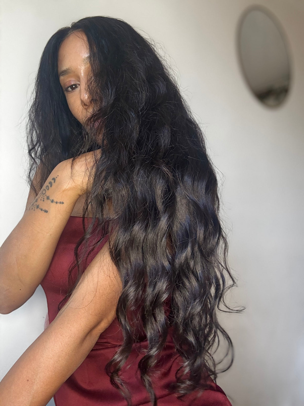 Tissage Raw Hair Vietnamien ondulations naturelles  — Prestige · Donneuse unique · Brun 1B