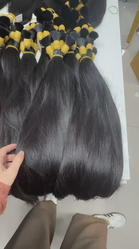 Tissage Raw Hair Vietnamien Lisse — Prestige · Donneuse unique · Brun 1B